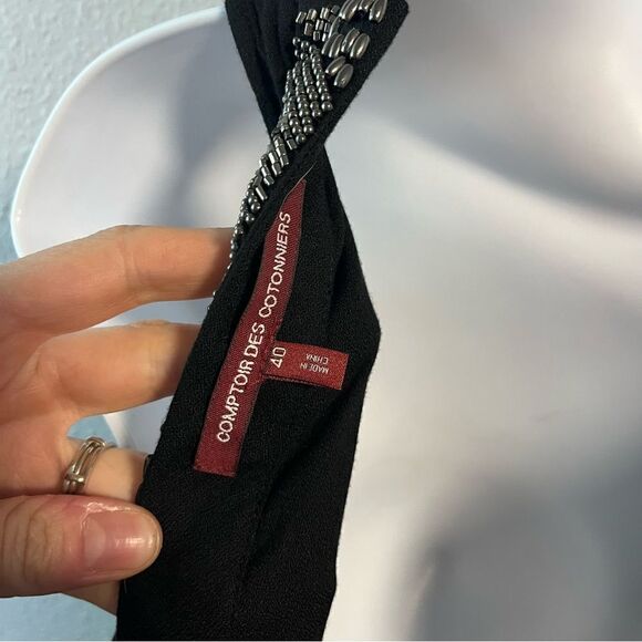 Comptoir Des Cottoniers Embellished Sheath Low Back Dress - Picture 9 of 11